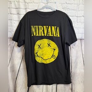 NWOT Black Nirvana Band T-Shirt - Size XL
